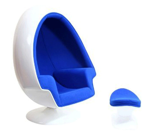Alpha egg chair and - chair, ottoman